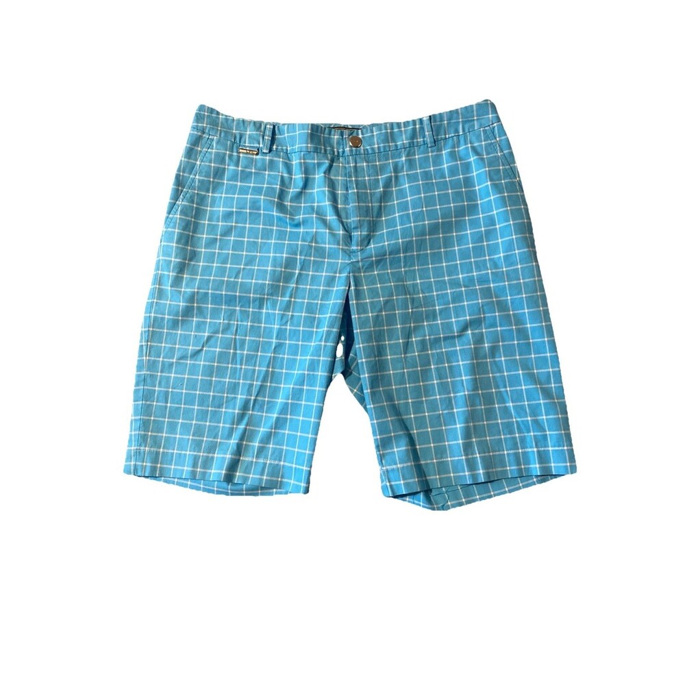 Lauren Ralph Lauren Turquoise Check Women's Bermudas